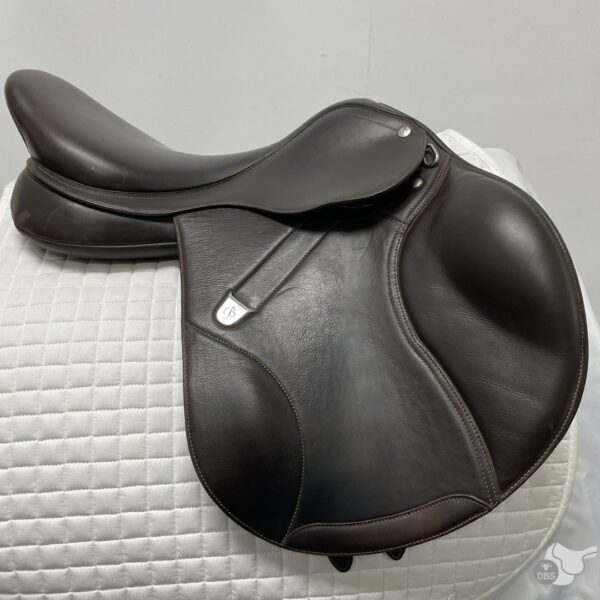 Bates 17" Elevation DS+ Luxe Interchangeable Jumping Saddle 2216 - Image 2