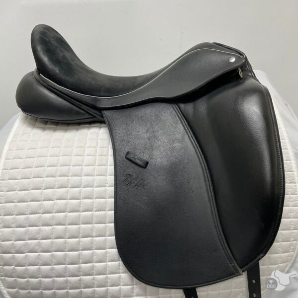 Custom Saddlery 18" MW Monoflap Steffans Advantage Dressage Saddle 2214 - Image 2